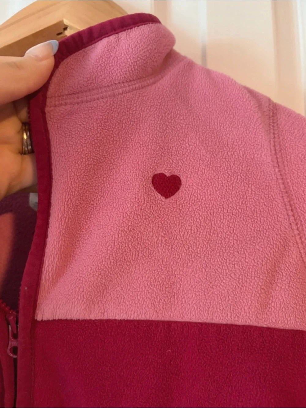 OshKosh B'gosh Two-Tone Pink Fleece Zip Hoodie
